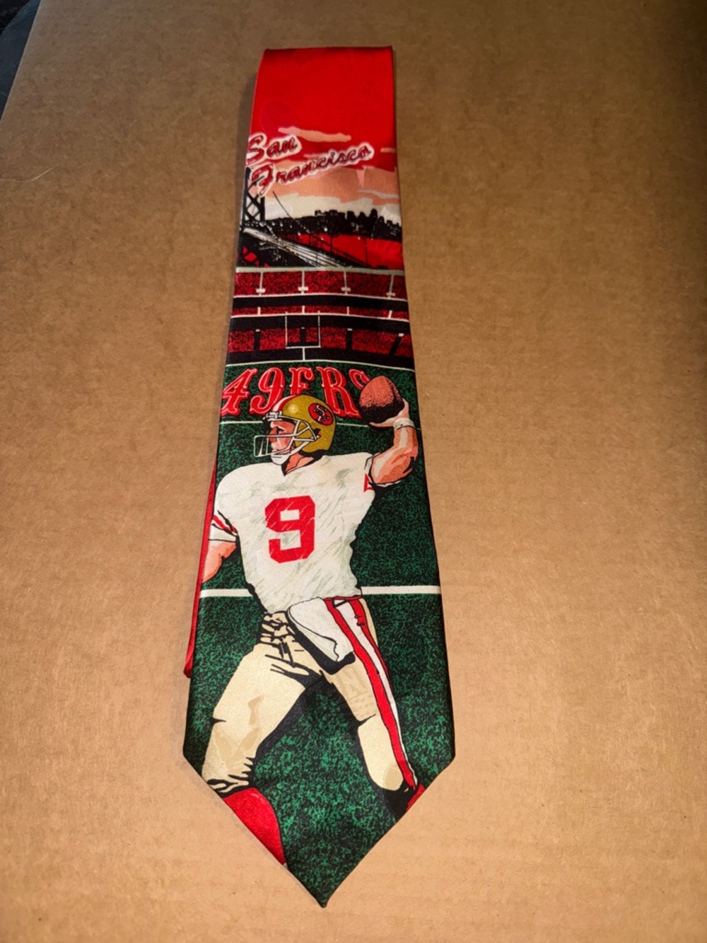 Team NFL Vintage San Francisco 49ERS NFC Super Bowl Silk Necktie -Made In USA